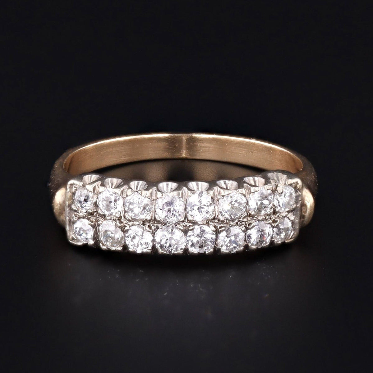 14k Gold Diamond Ring | Diamond Anniversary Band - Trademark Antiques