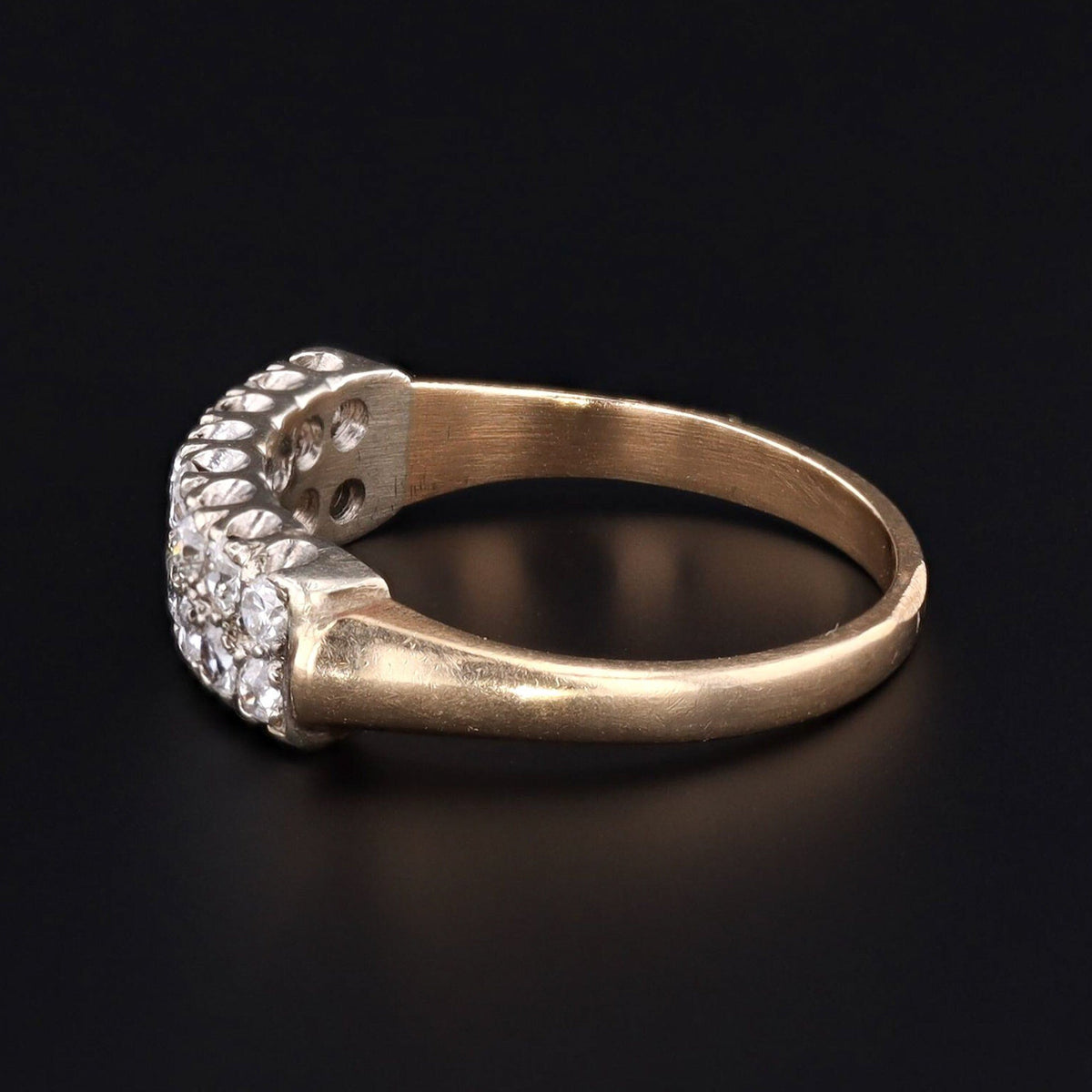 14k Gold Diamond Ring | Diamond Anniversary Band - Trademark Antiques