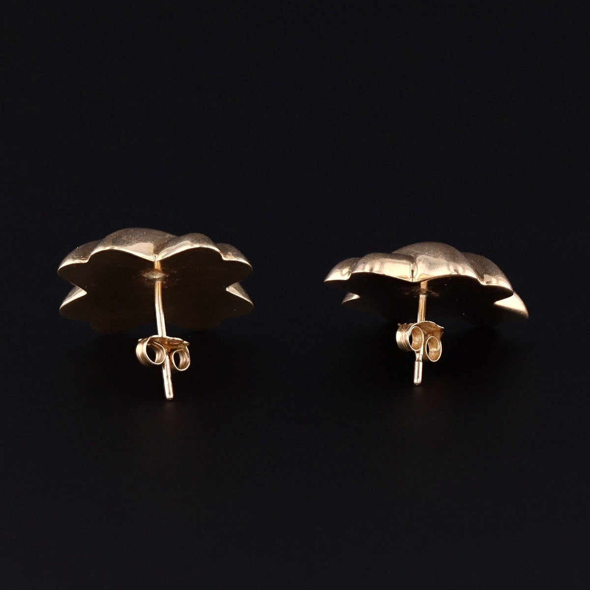 14k Gold Earrings | Vintage Gold Earrings - Trademark Antiques