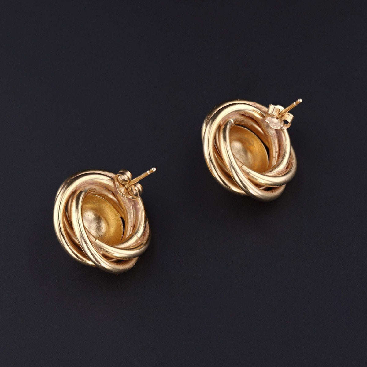 14k Gold Earrings | Vintage Gold Earrings - Trademark Antiques