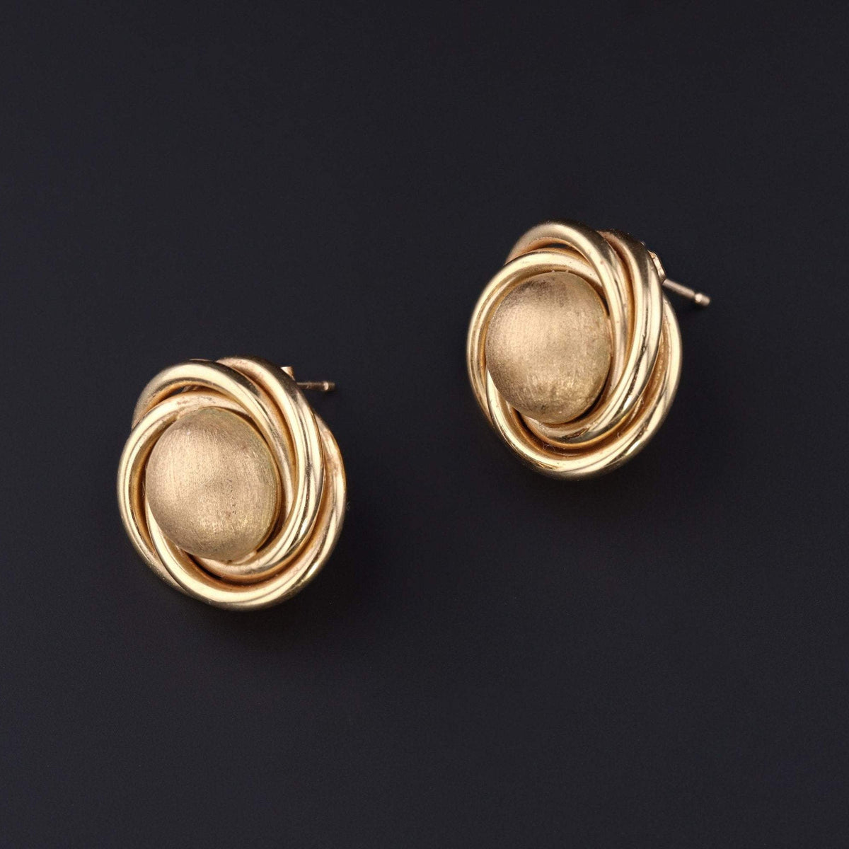 14k Gold Earrings | Vintage Gold Earrings - Trademark Antiques