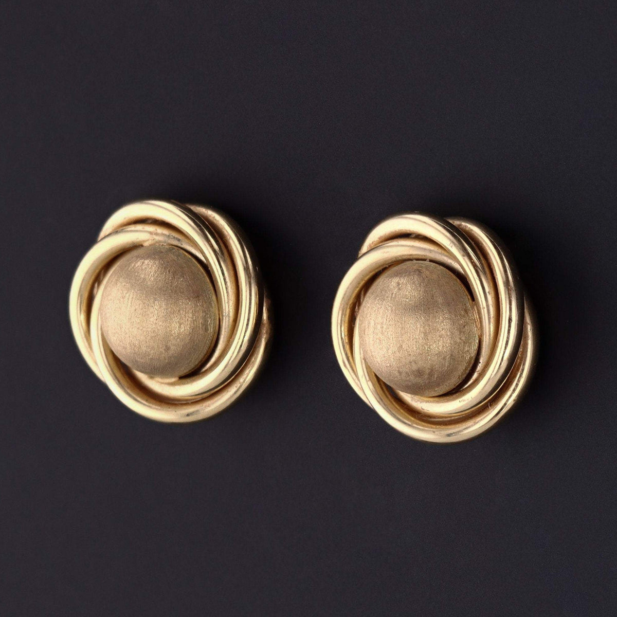 14k Gold Earrings | Vintage Gold Earrings - Trademark Antiques