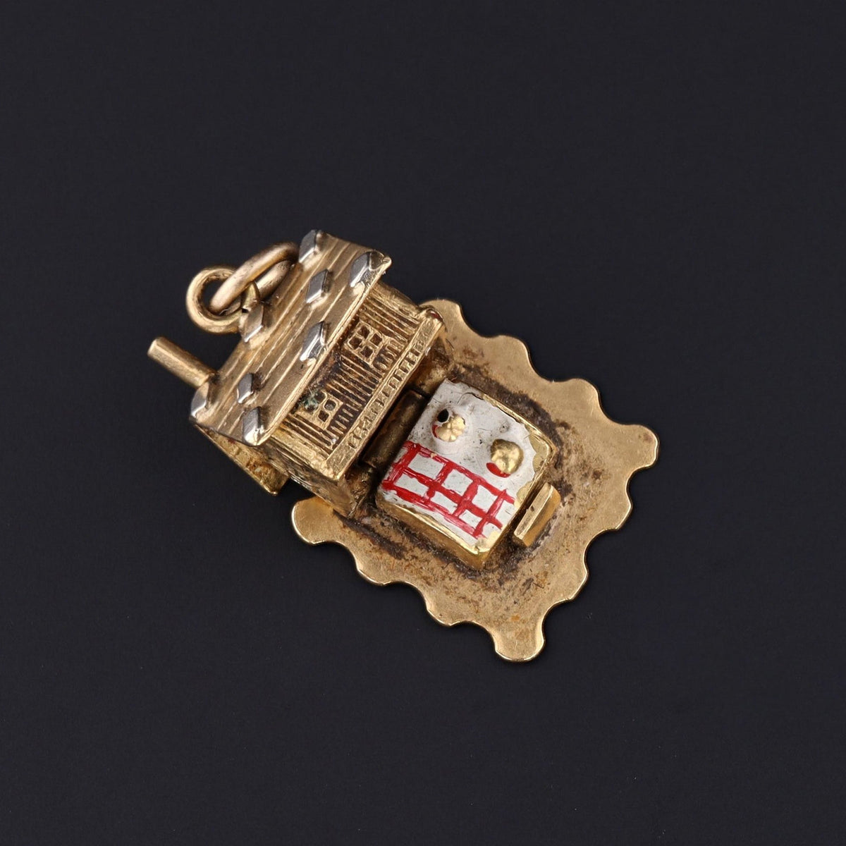 14k Gold House Charm | Vintage 14k Gold Charm - Trademark Antiques