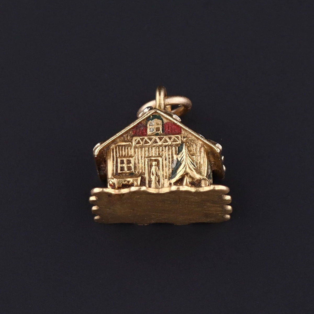 14k Gold House Charm | Vintage 14k Gold Charm - Trademark Antiques