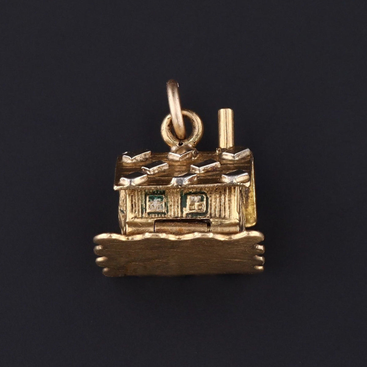 14k Gold House Charm | Vintage 14k Gold Charm - Trademark Antiques