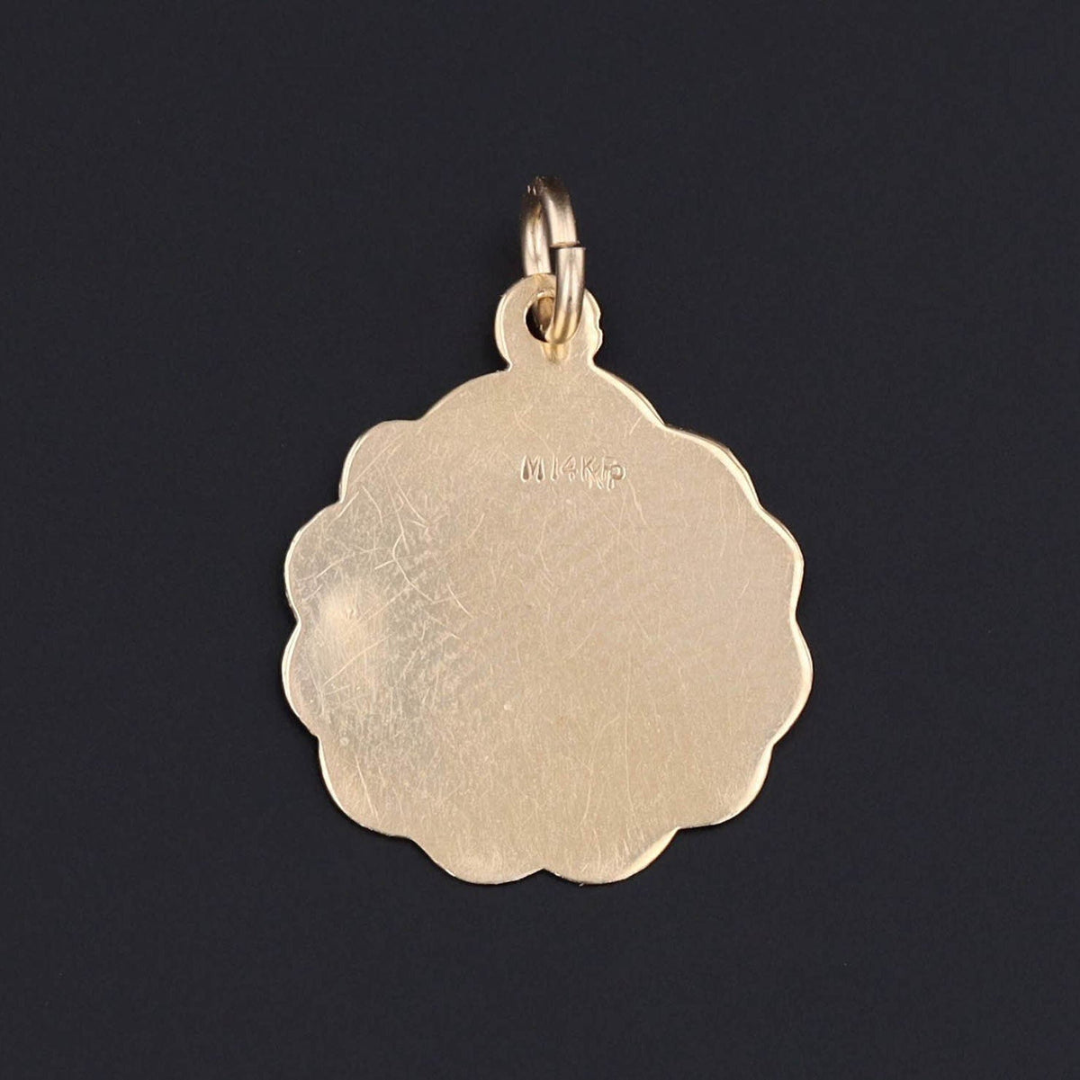 14k Gold &#39;I Love You More Than Yesterday Less Than Tomorrow&#39; Charm | 14k Gold Vintage Charm - Trademark Antiques