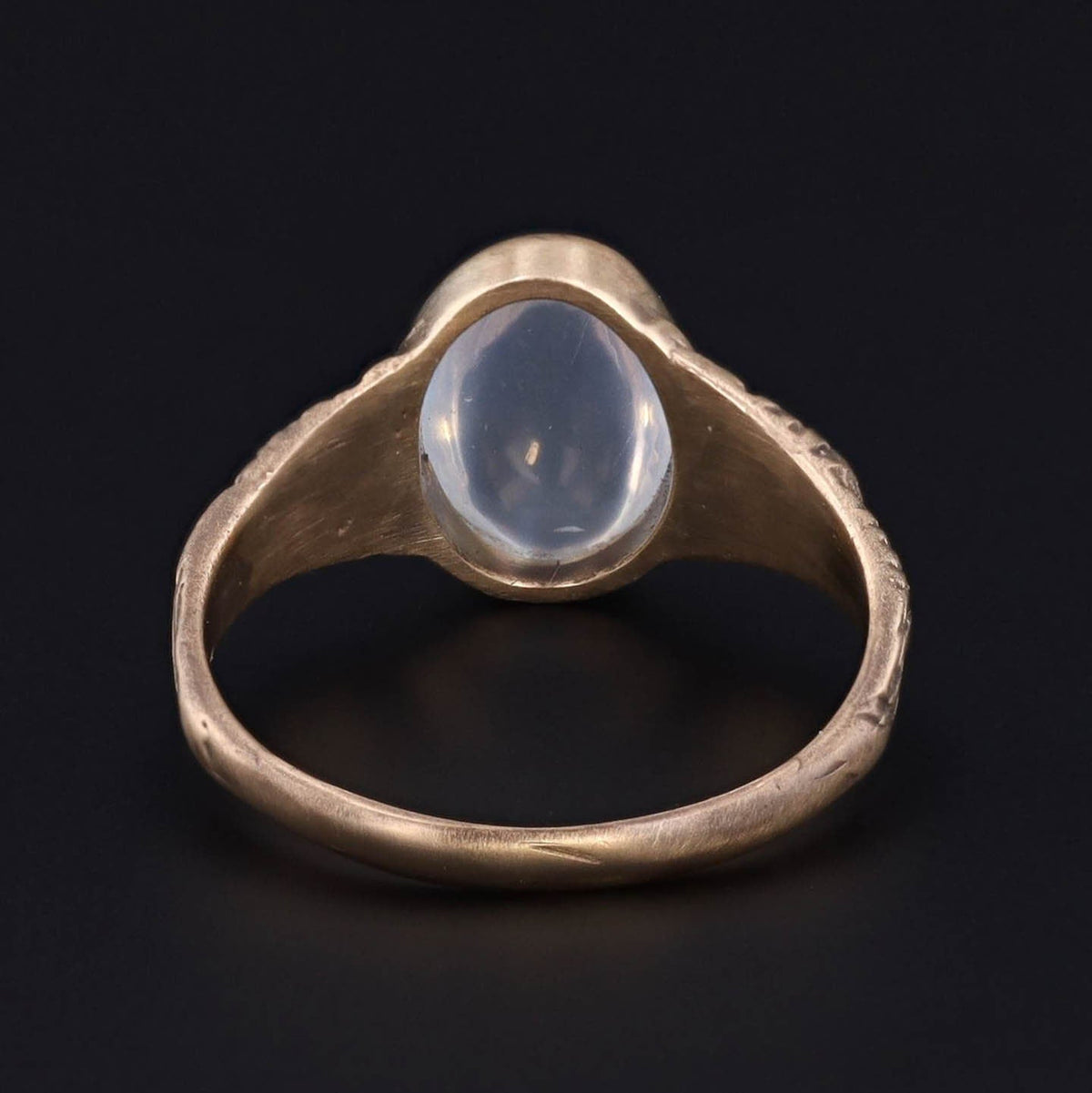 14k Gold &amp; Moonstone Ring | Moonstone Ring - Trademark Antiques