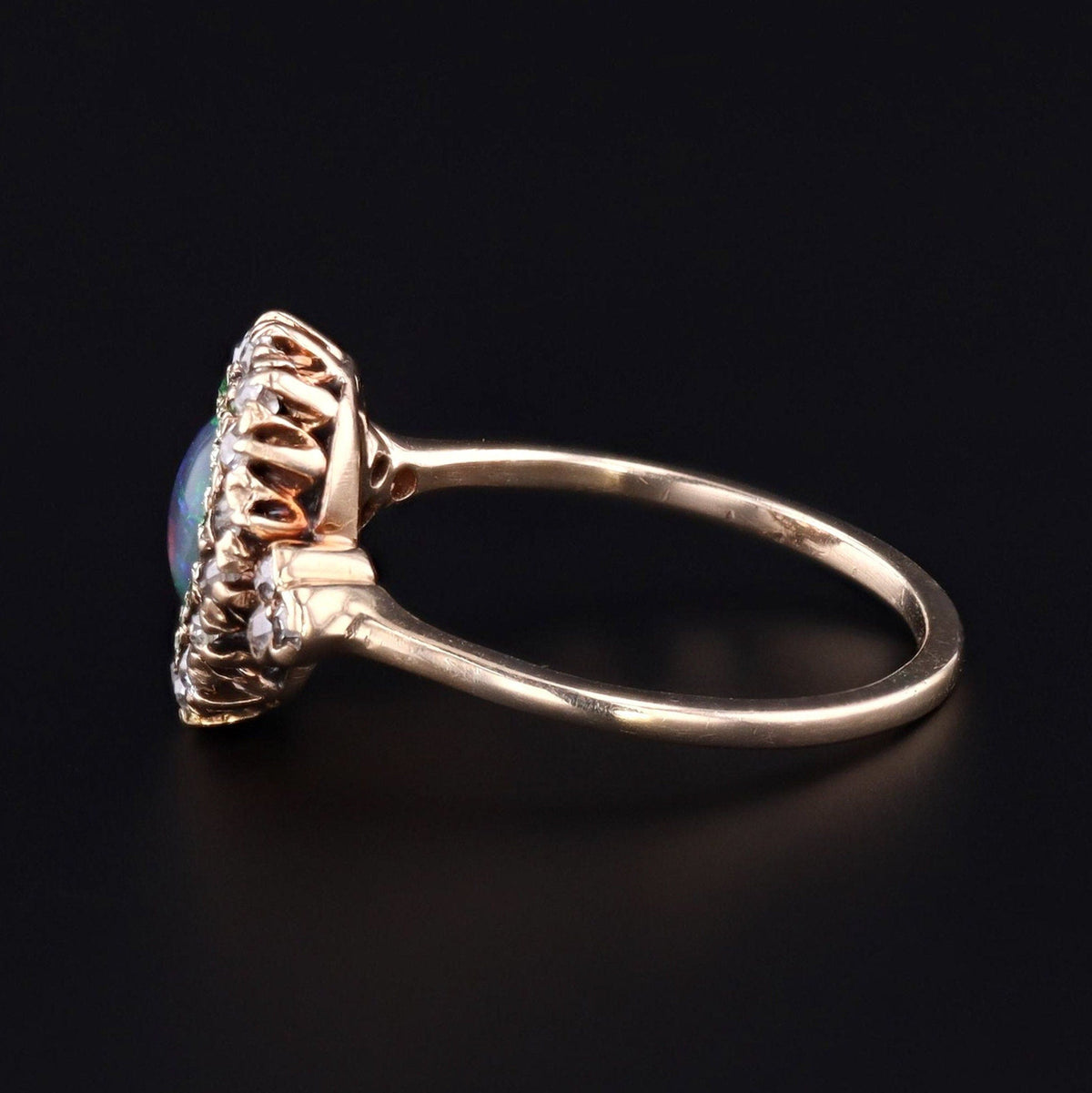 14k Gold Opal Ring | Antique Opal Ring - Trademark Antiques