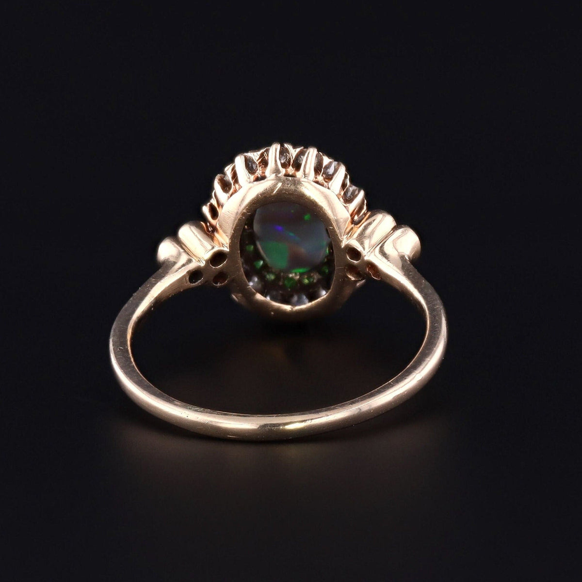 14k Gold Opal Ring | Antique Opal Ring - Trademark Antiques