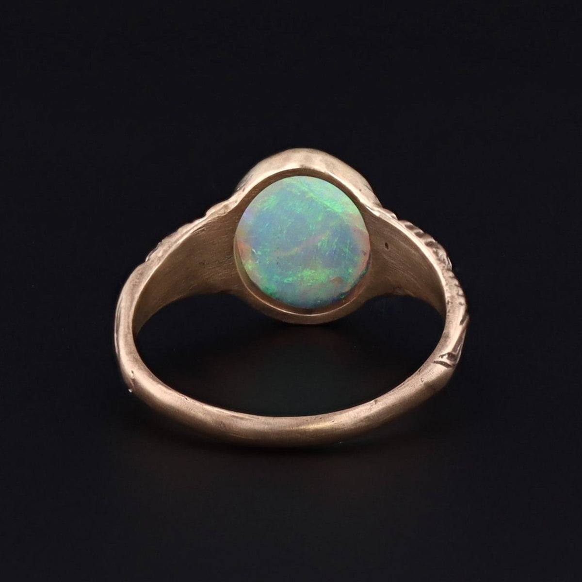 14k Gold Opal Ring | Opal Ring - Trademark Antiques
