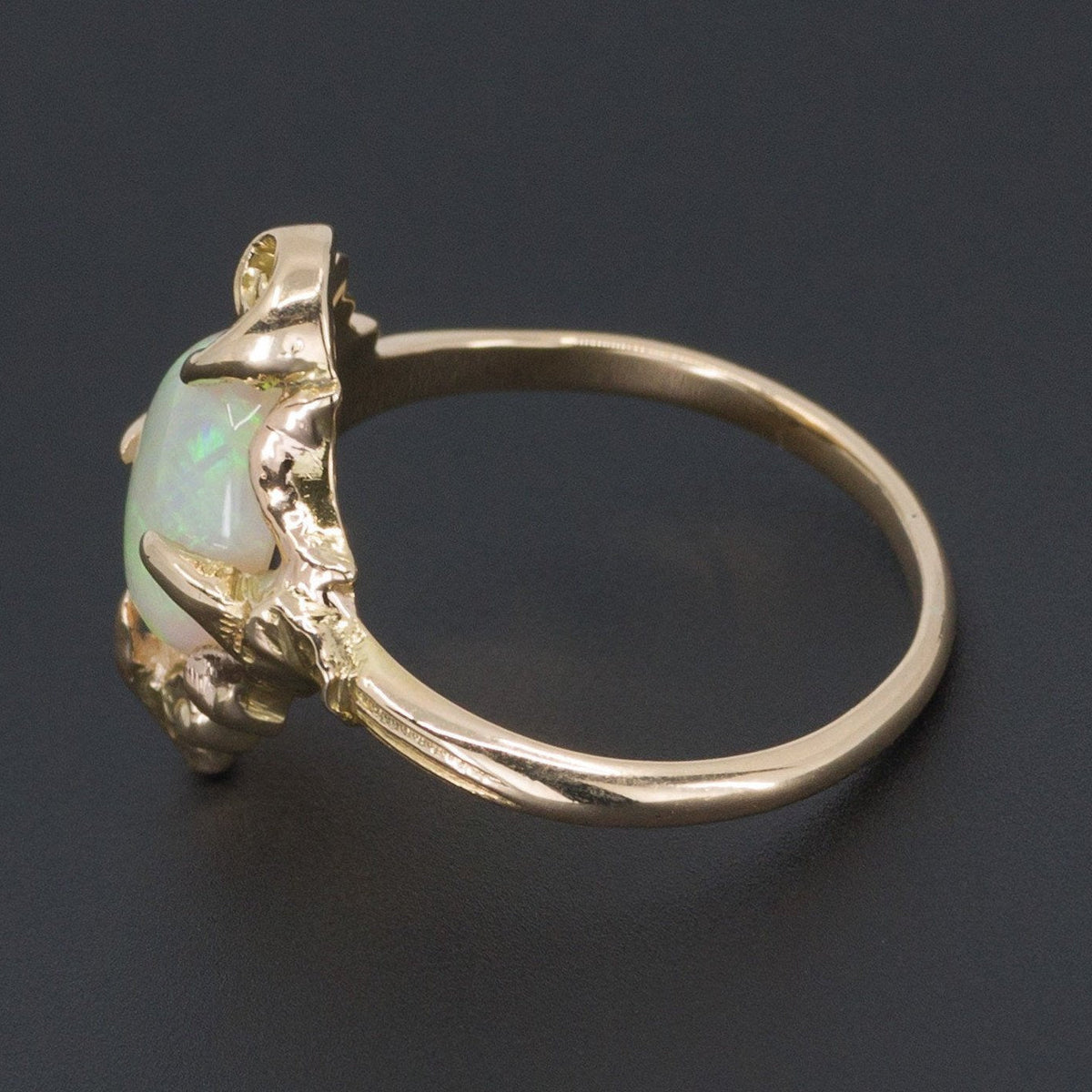 14k Gold Opal Ring | Vintage Opal Ring - Trademark Antiques