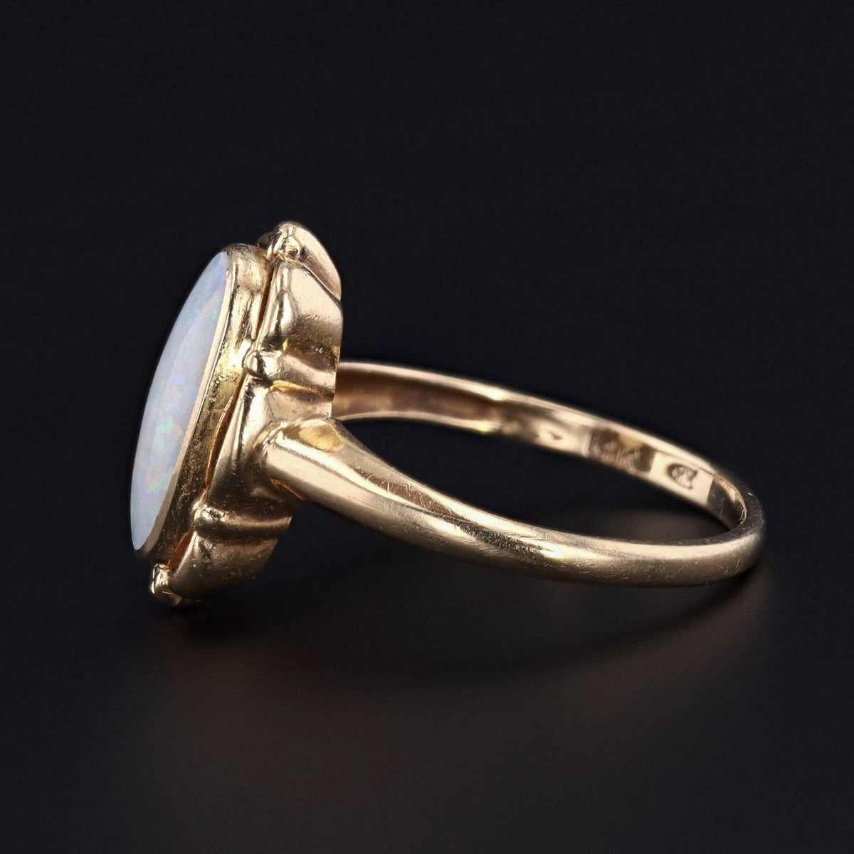 14k Gold Opal Ring | Vintage Ring - Trademark Antiques