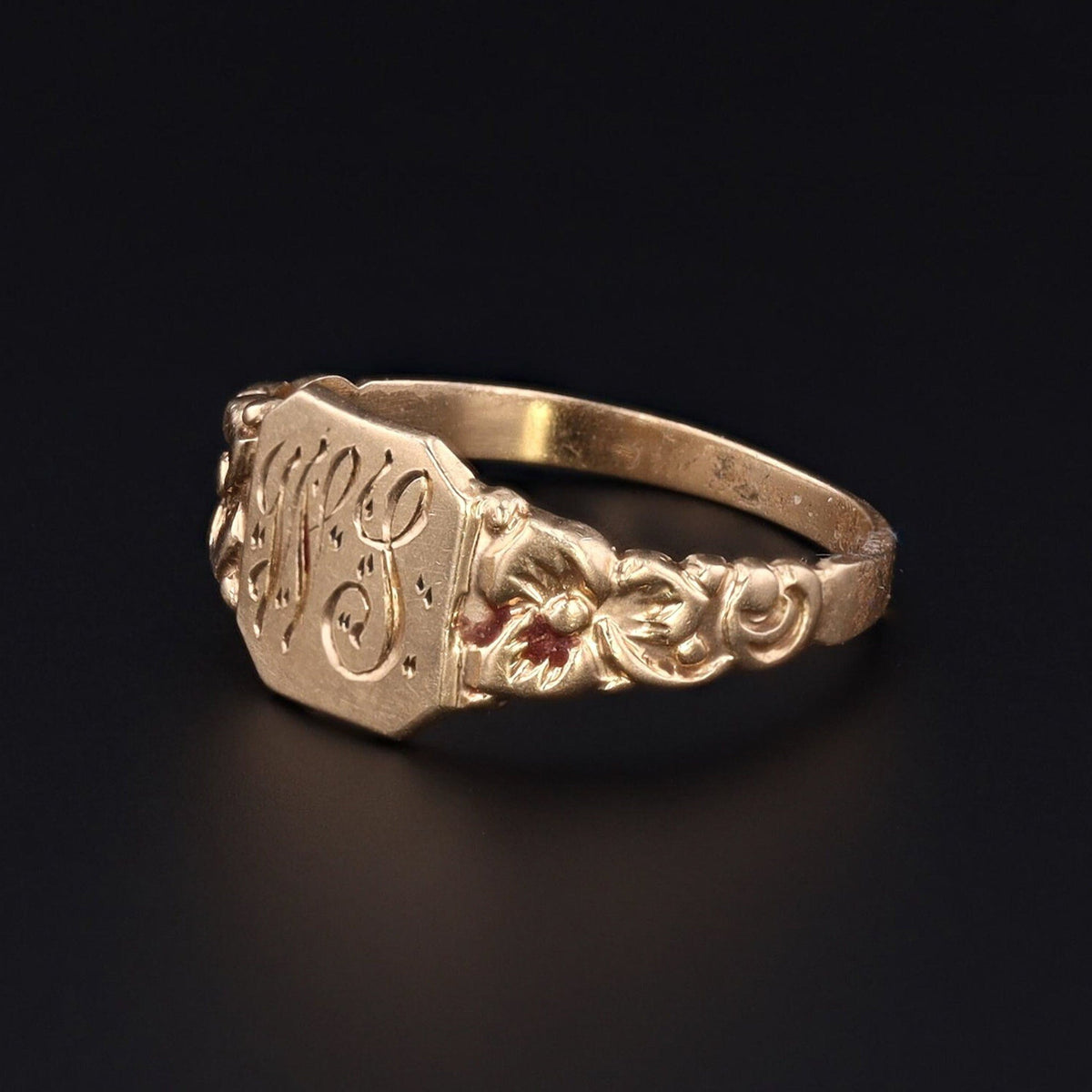 14k Gold Pinky Ring | Antique Child's Ring - Trademark Antiques