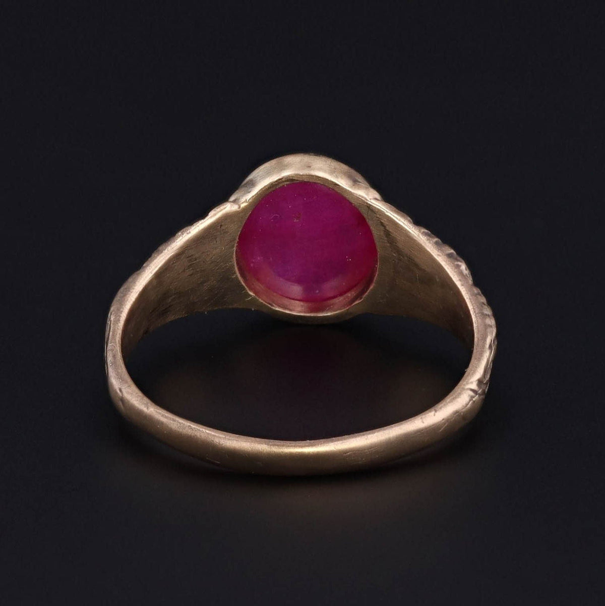 14k Gold &amp; Ruby Ring | Ruby Ring - Trademark Antiques