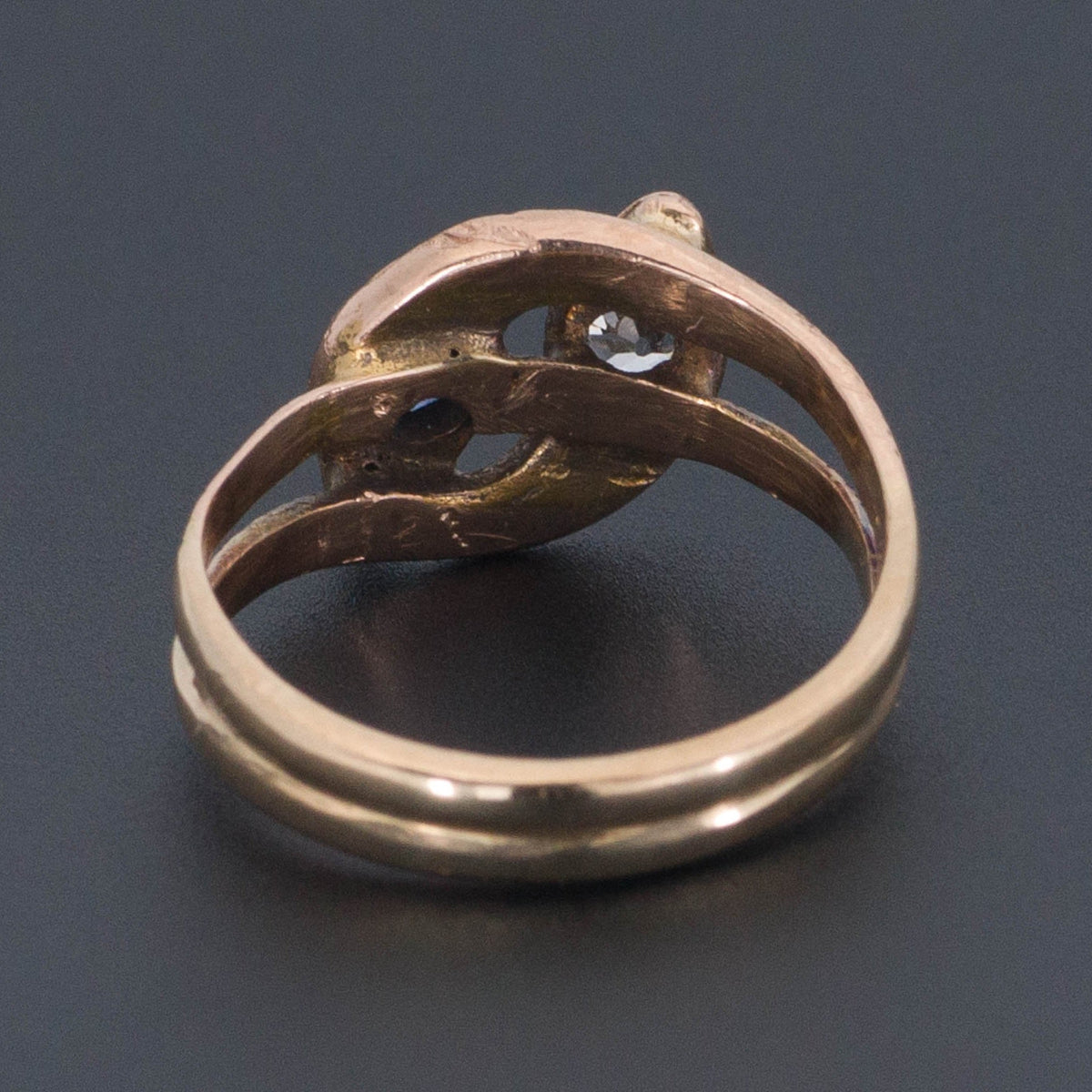 14k Gold Snake Ring | Antique Snake Ring - Trademark Antiques