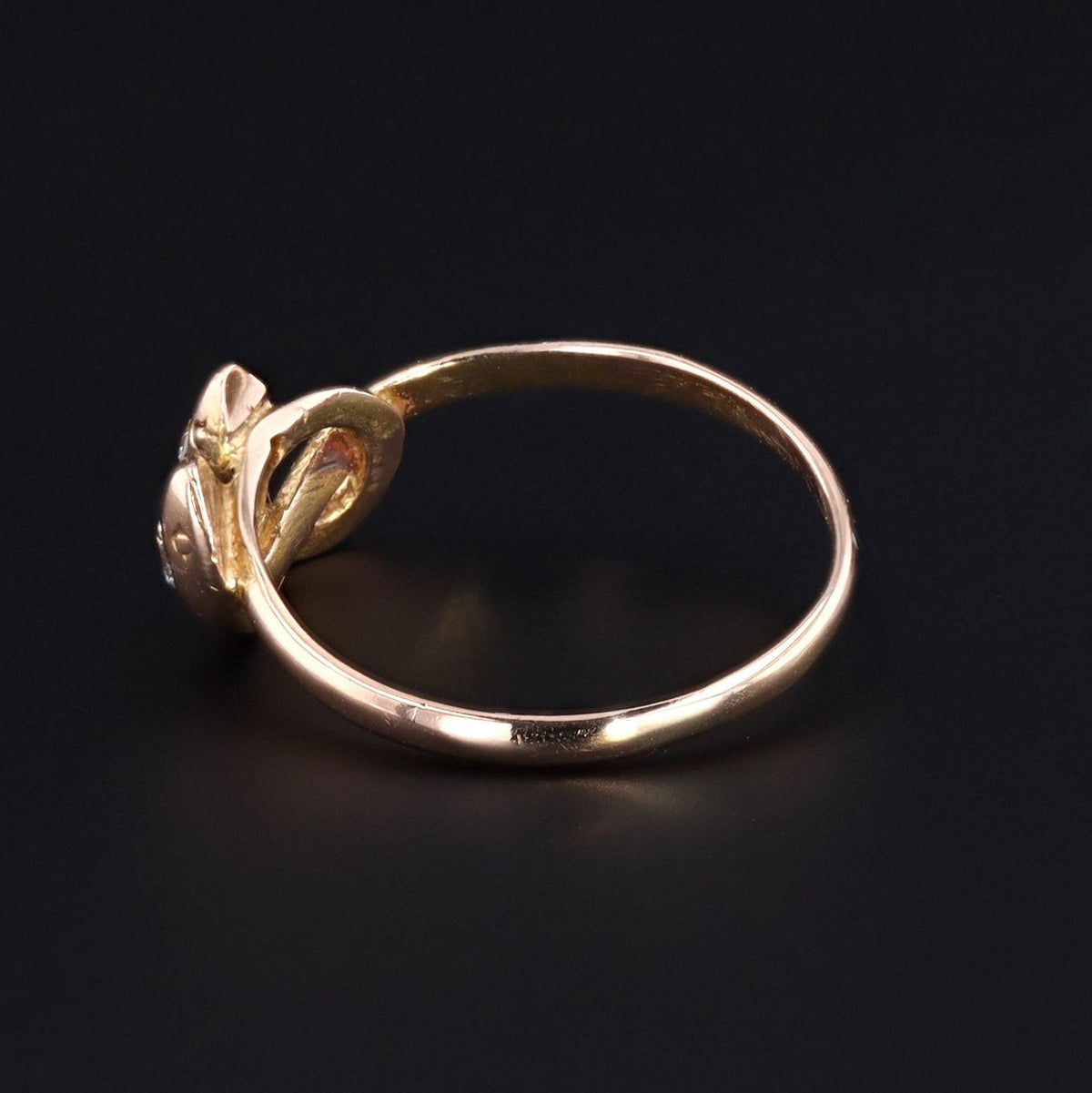14k Gold Snake Ring | Antique Snake Ring - Trademark Antiques