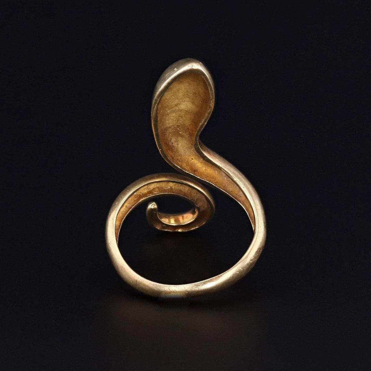 14k Gold Snake Ring | Vintage 14k Gold Snake Ring - Trademark Antiques