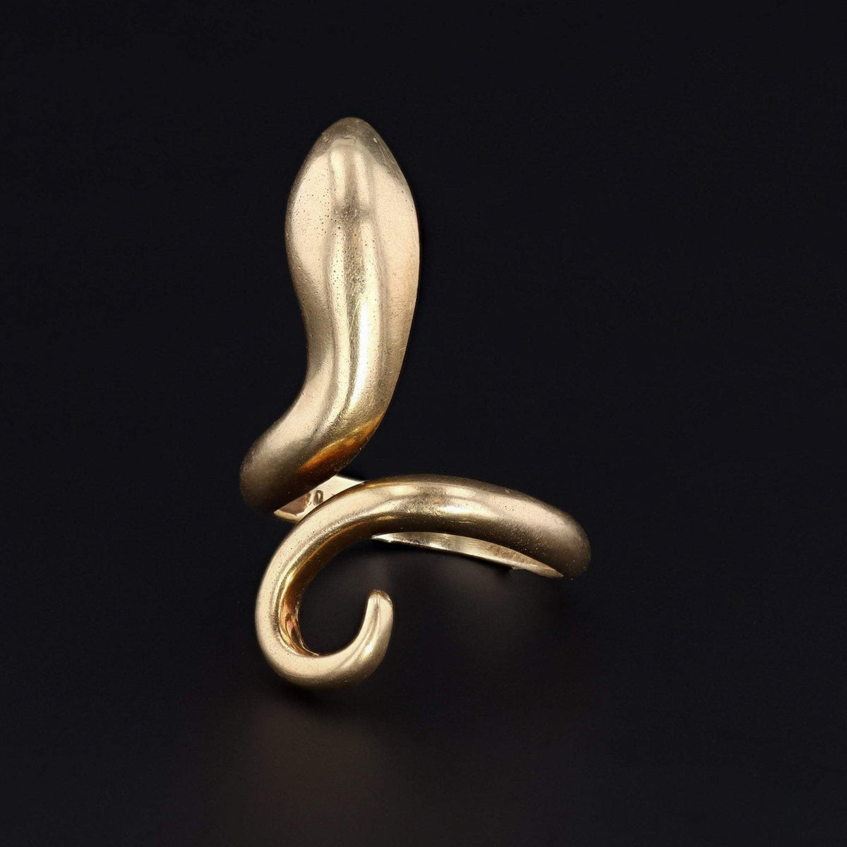 14k Gold Snake Ring | Vintage 14k Gold Snake Ring - Trademark Antiques