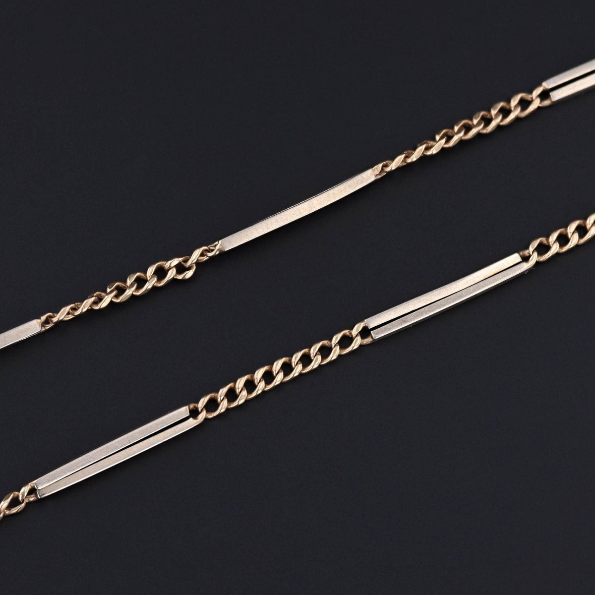 14k Gold Watch Chain Necklace | Vintage Watch Chain - Trademark Antiques