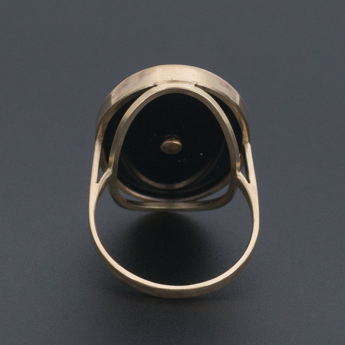 14k Gold Winged Serpent Ring | Egyptian Revival Ring - Trademark Antiques