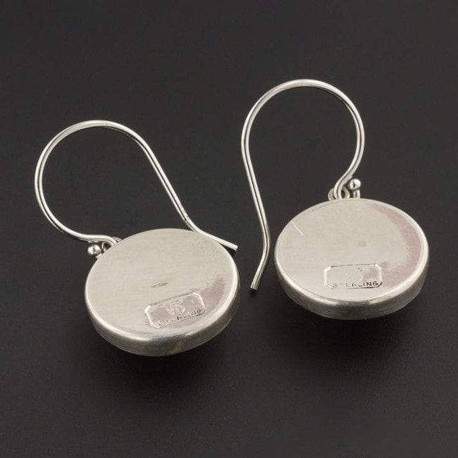 14k White Gold &amp; Silver Sailboat Earrings | Vintage Cufflink Conversion Earrings - Trademark Antiques