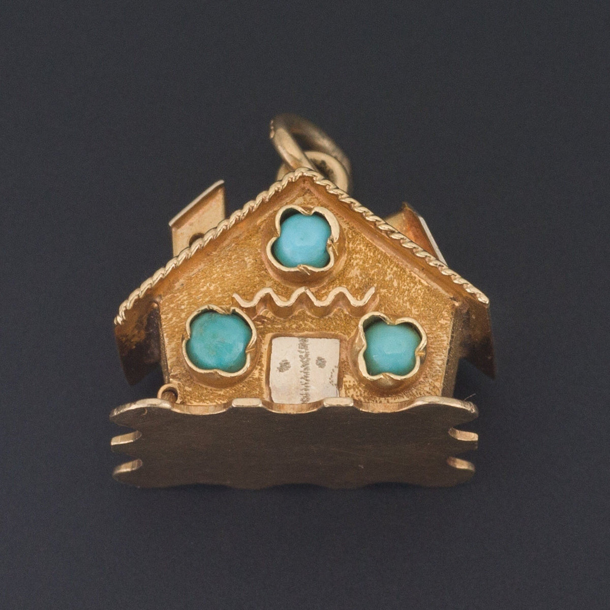 18k Gold House Charm | Vintage 18k Gold Charm - Trademark Antiques