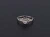 Vintage Diamond Filigree Ring of 18k White Gold