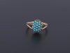 Antique Turquoise Conversion Ring of 10k & 14k Gold