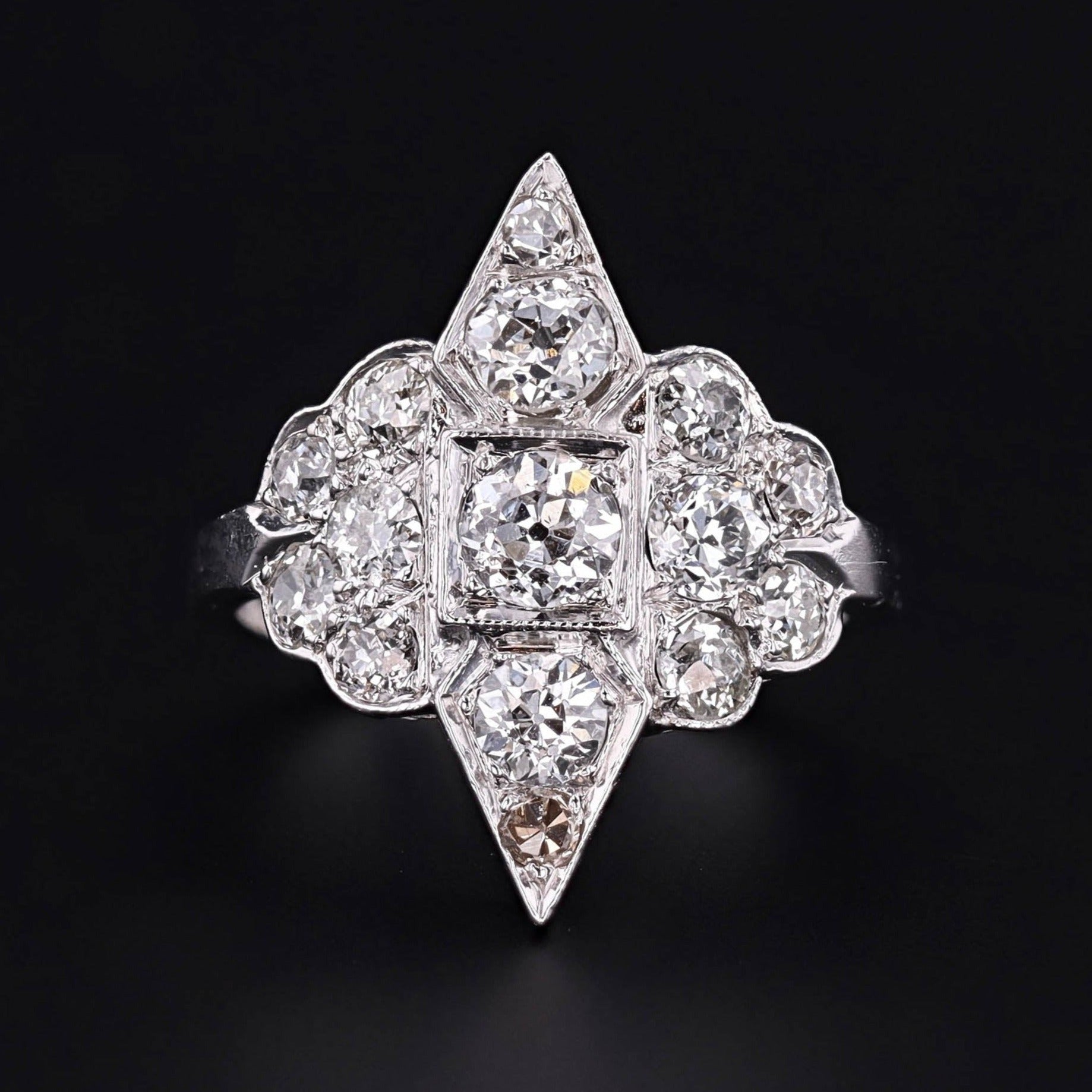 Vintage Diamond Ring | Platinum Diamond Ring