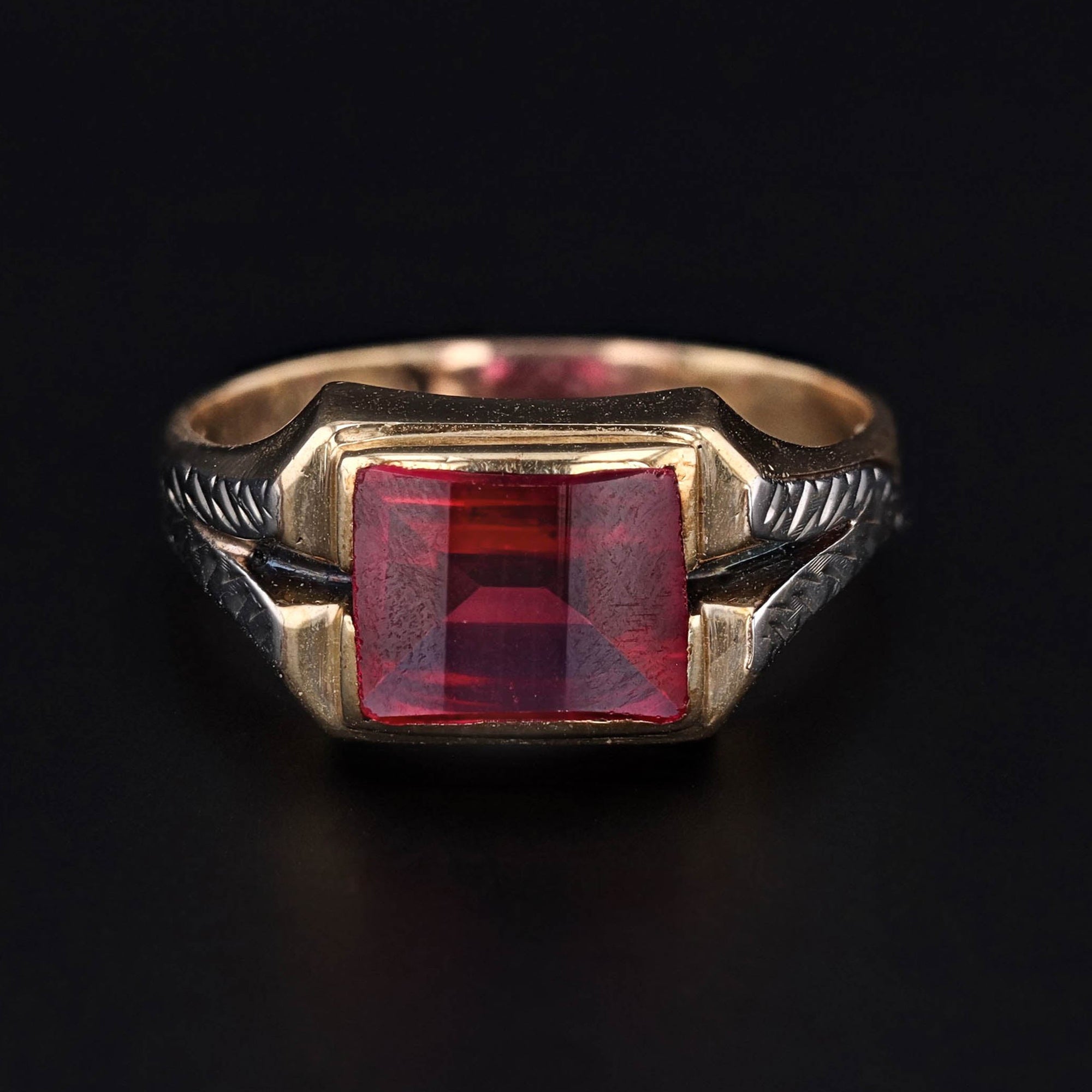 Men's Ruby Ring | Vintage Men's Ring