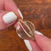 Antique Folding Magnifying Glass Pendant of 14k Gold