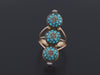 Antique Turquoise Conversion Ring of 14k Gold