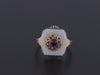 Vintage Amethyst and Agate Ring of 10k Gold