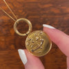 Antique Good Luck Pendant of 10k Gold