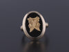 Vintage Man in the Moon Conversion Ring of 10k Gold
