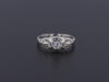 Vintage Art Deco Diamond Engagement Ring of 18k White Gold