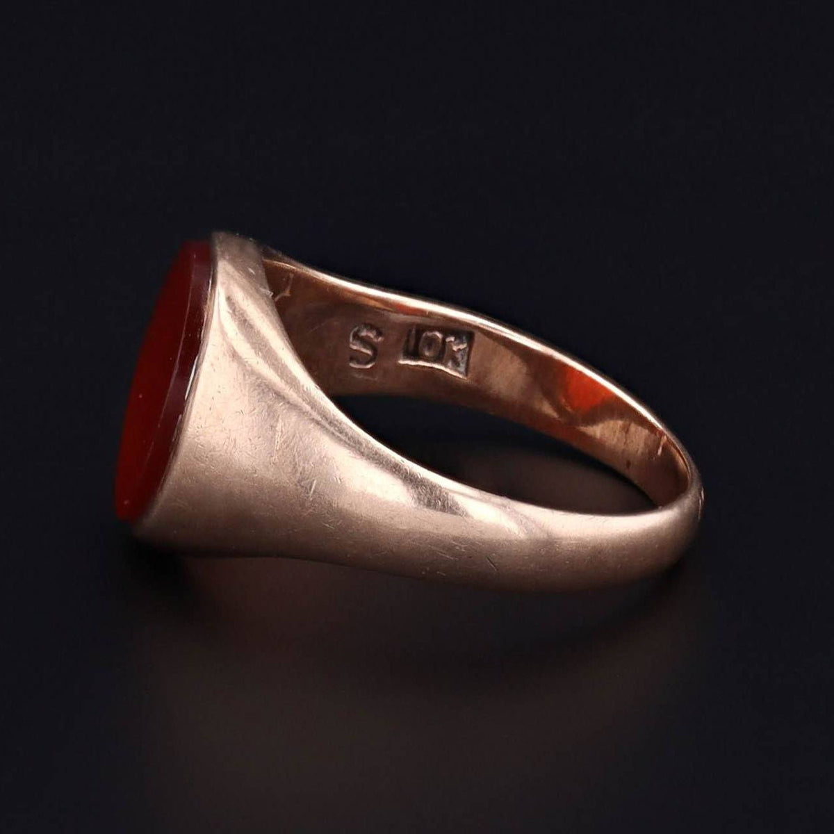 Agate Ring | Vintage Agate Ring - Trademark Antiques