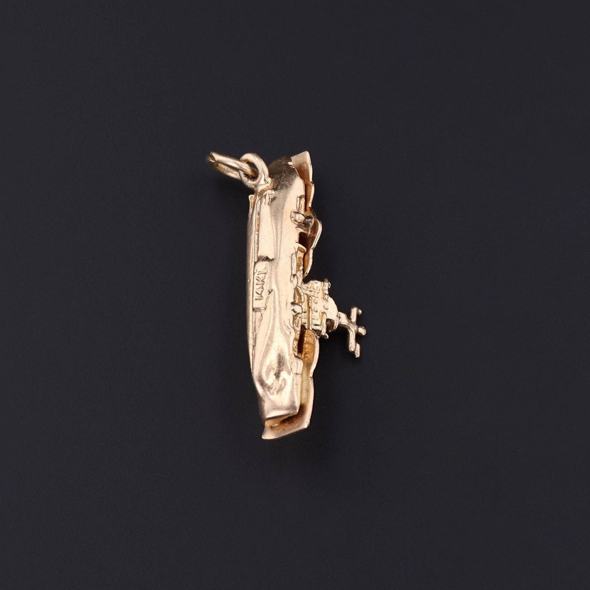 Aircraft Carrier Pendant | Ship Charm - Trademark Antiques