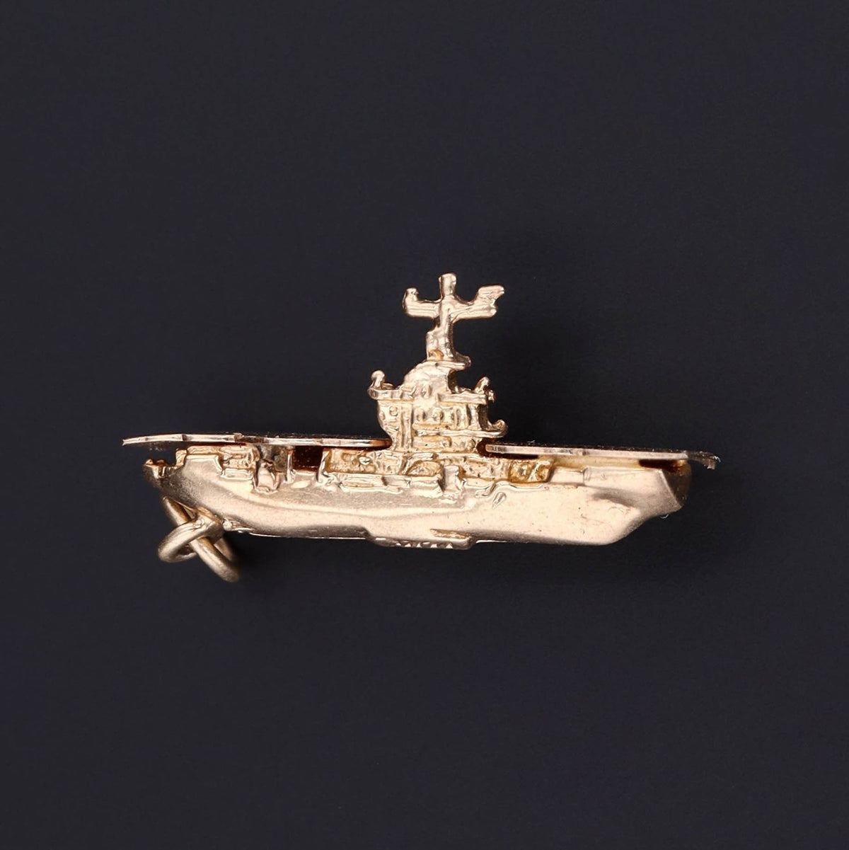 Aircraft Carrier Pendant | Ship Charm - Trademark Antiques