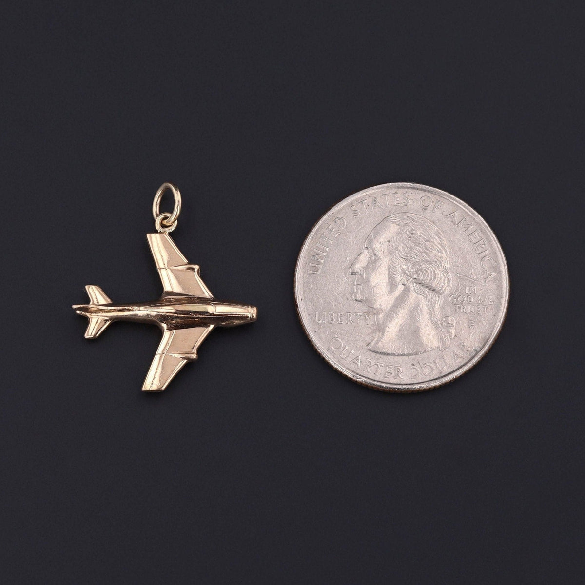 Airplane Pendant | Jet Charm - Trademark Antiques
