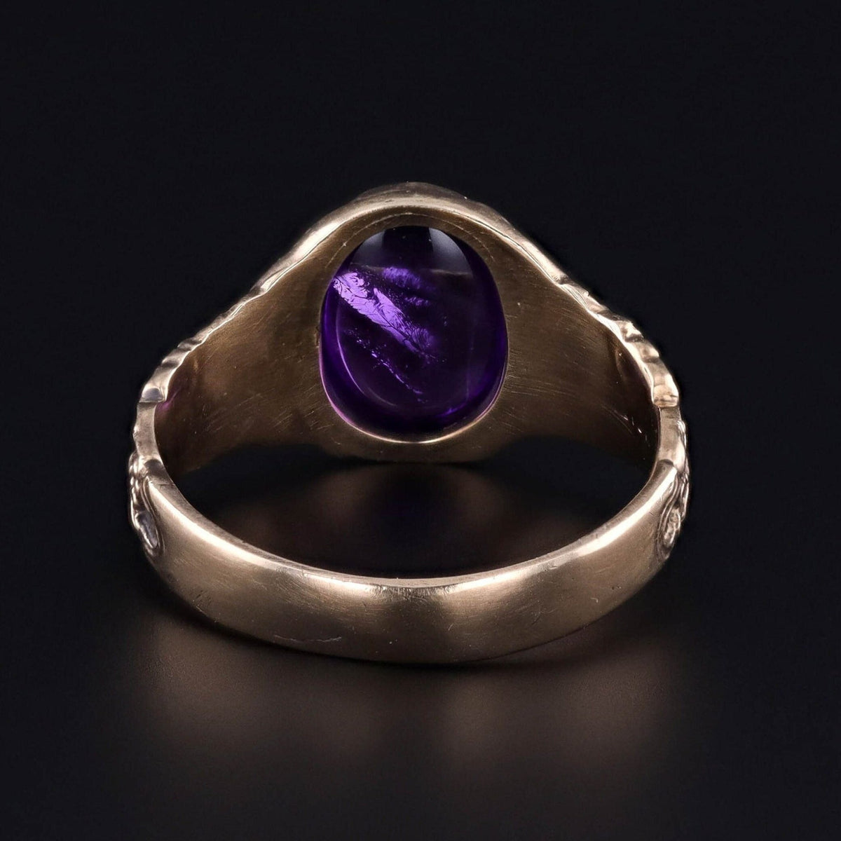 Amethyst Bird Ring of 14k Gold - Trademark Antiques
