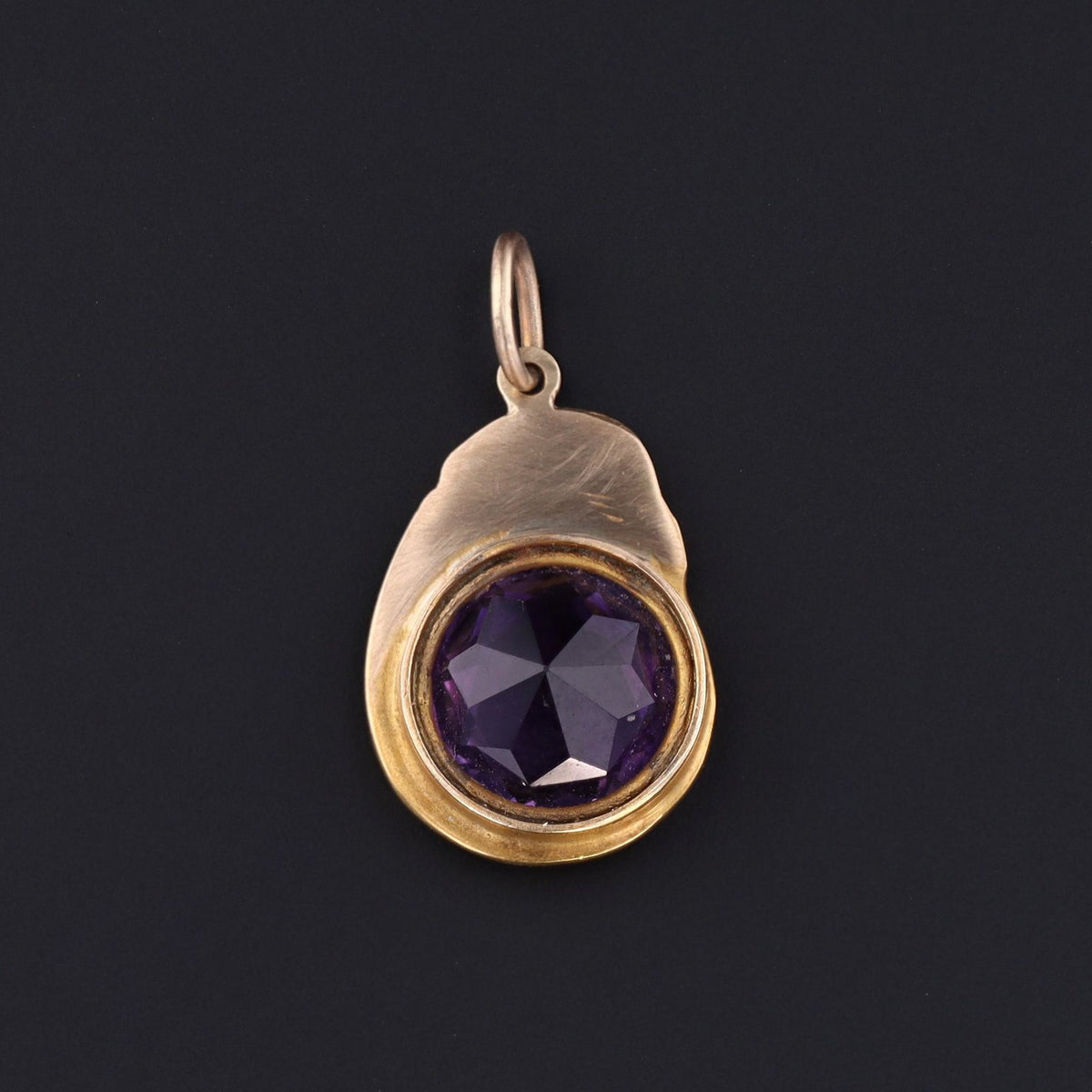Amethyst Ram Pendant | Antique Pin Conversion - Trademark Antiques