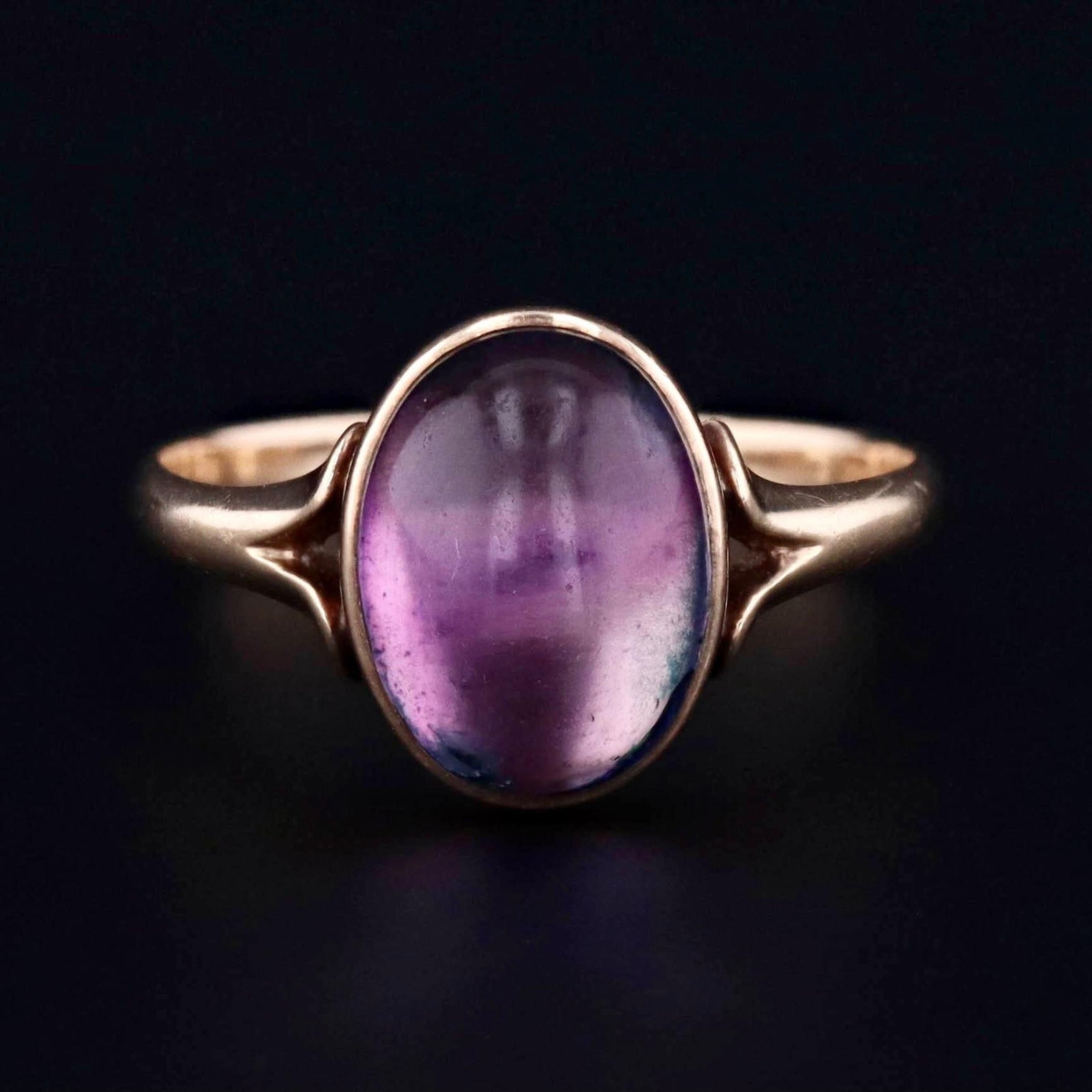 Amethyst Ring | 10k Gold Amethyst Ring - Trademark Antiques