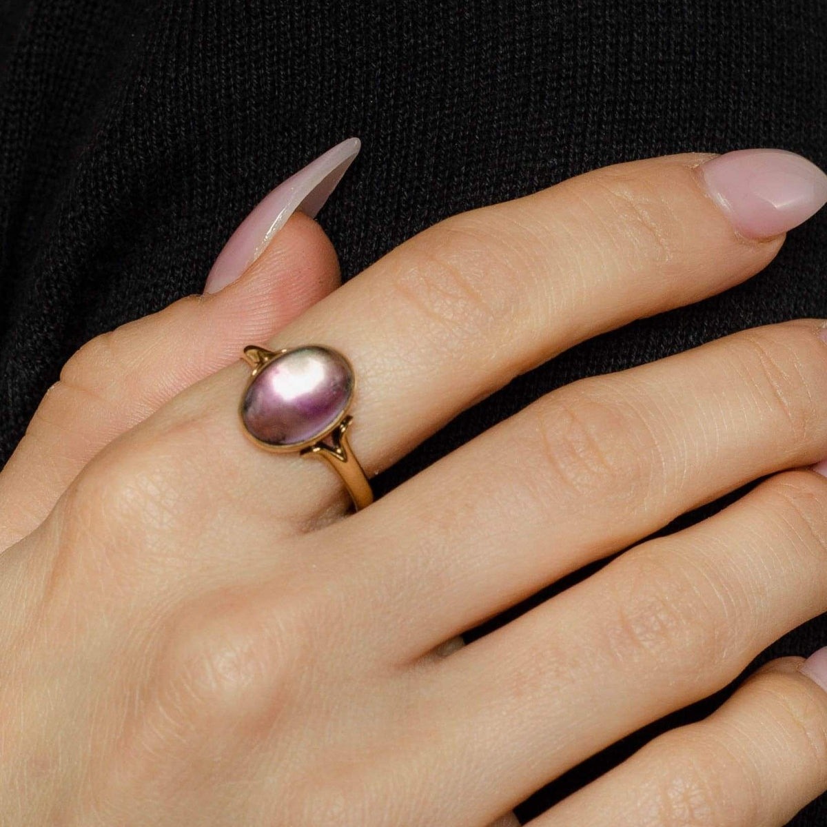 Amethyst Ring | 10k Gold Amethyst Ring - Trademark Antiques