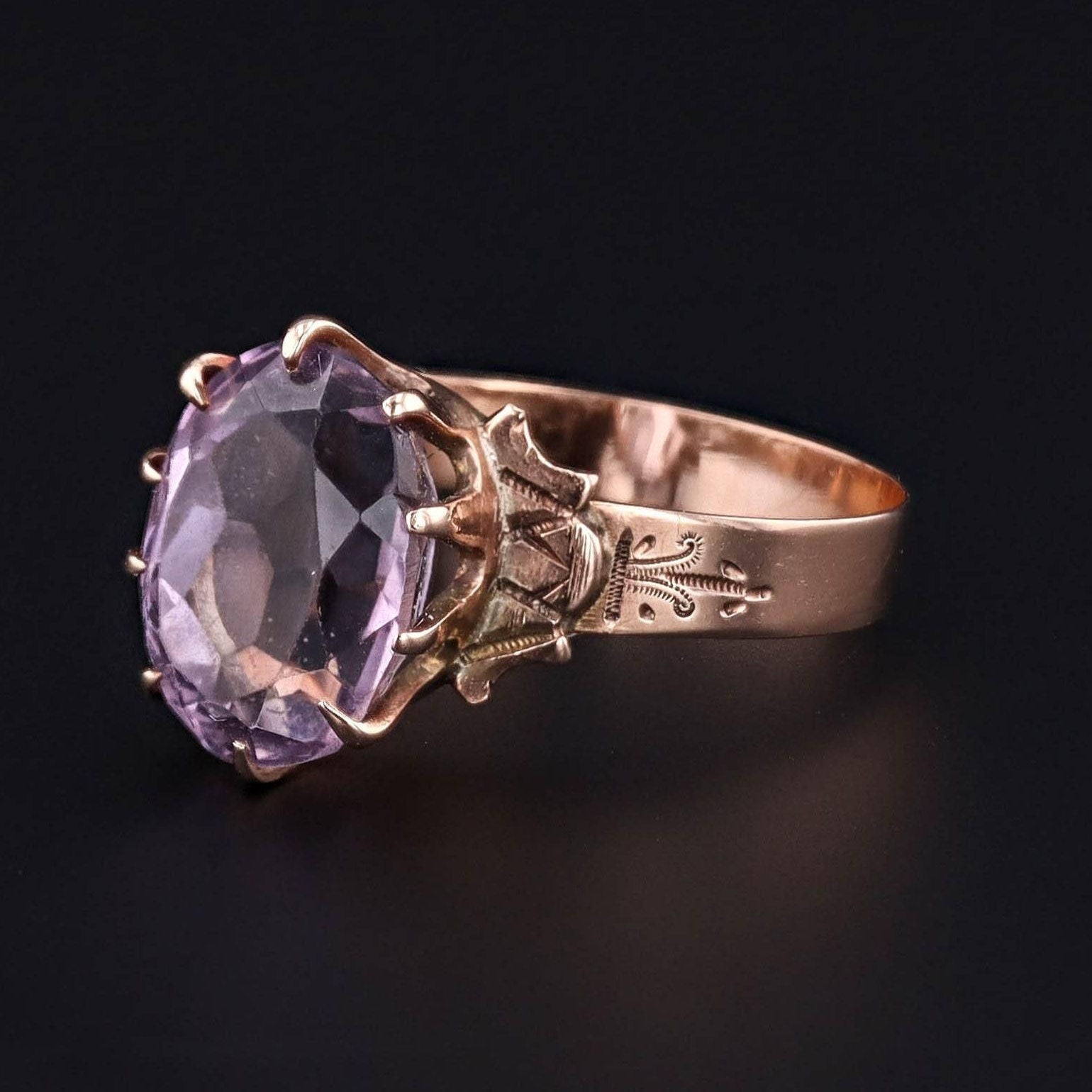 Amethyst Ring | Antique Amethyst Ring - Trademark Antiques