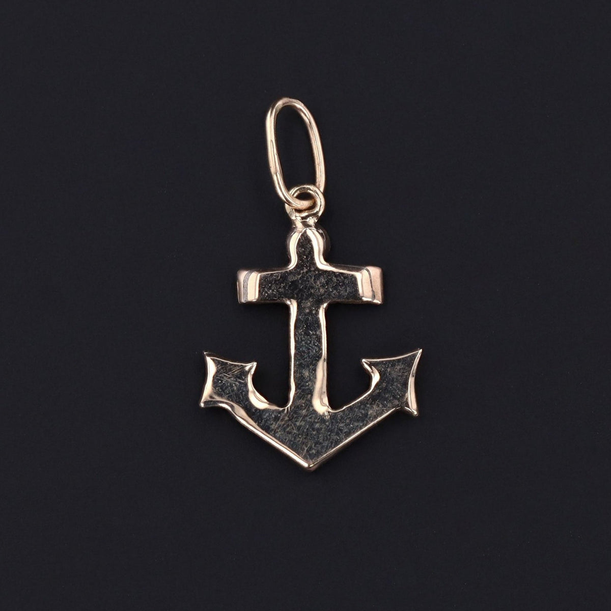 Anchor Charm | 14k Gold Anchor Charm - Trademark Antiques