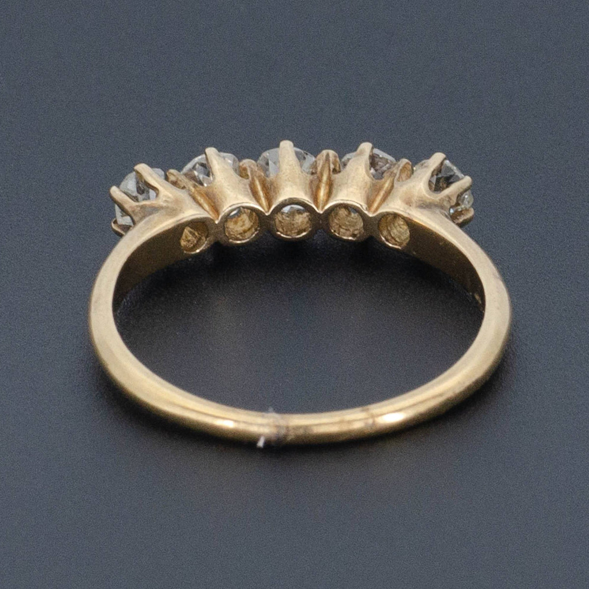 Antique 5 Stone Diamond Band | Antique Diamond Ring - Trademark Antiques