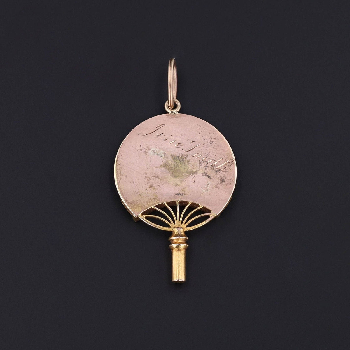 Antique Aesthetic Movement Swan Charm of 14k Gold - Trademark Antiques