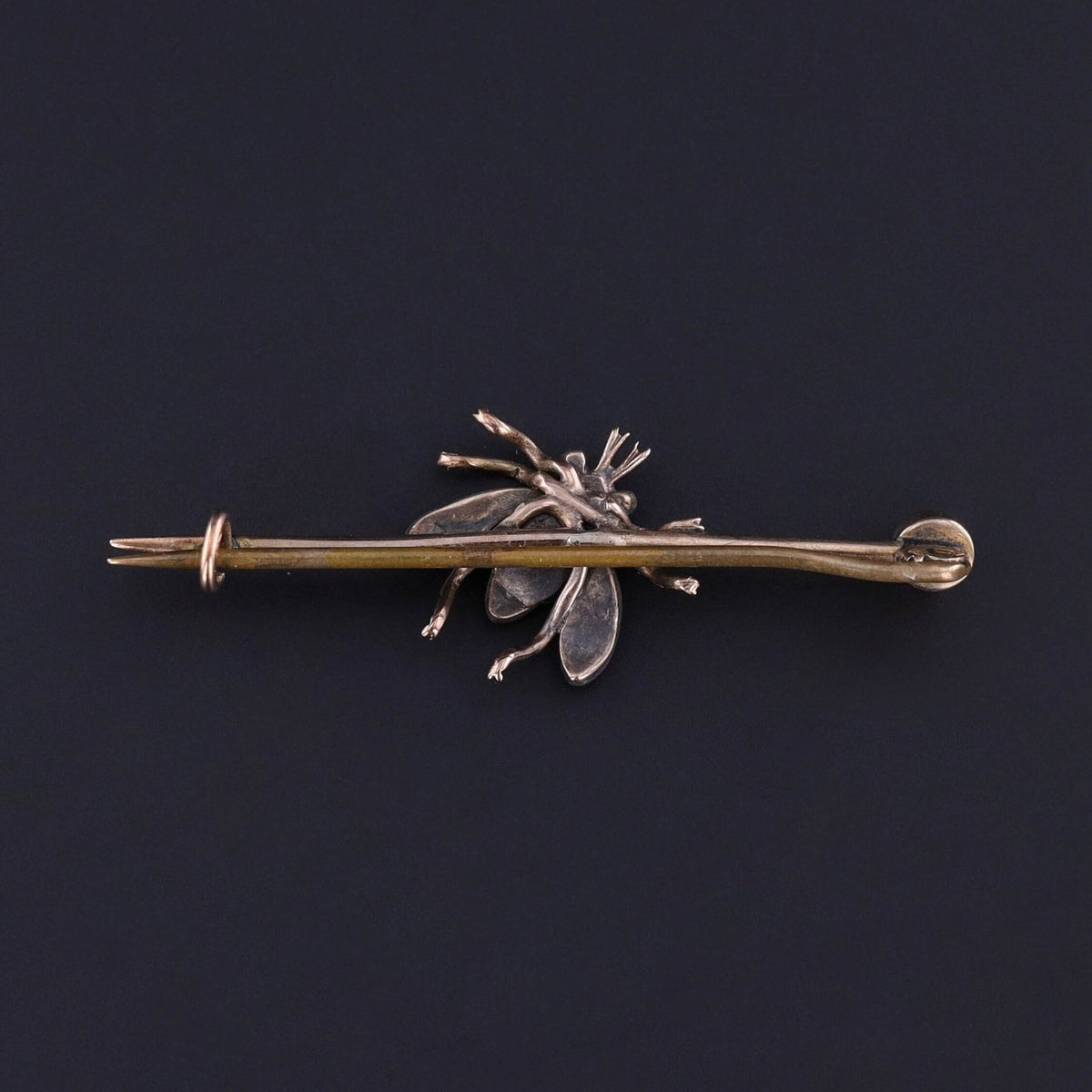 Antique Amethyst and Diamond Insect Brooch - Trademark Antiques