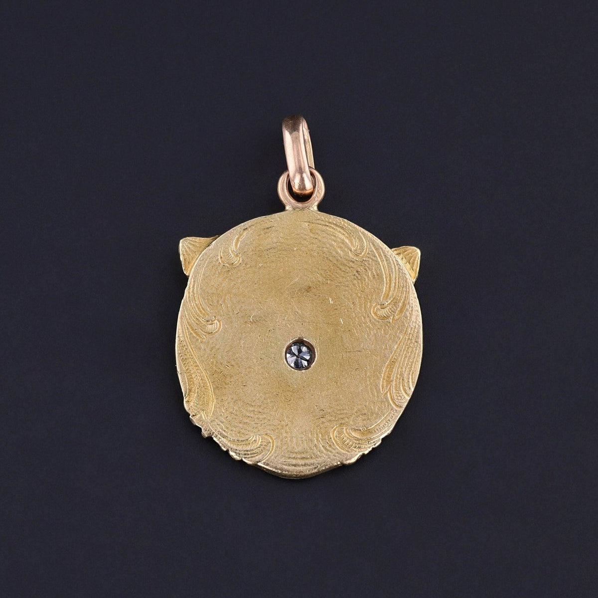 Antique Art Nouveau Double Dragon Pendant of 18k Gold - Trademark Antiques